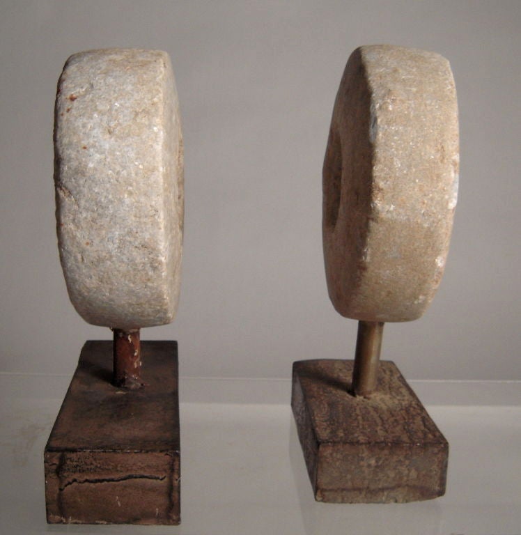 Two Carved and Mounted Mill Stones 3
