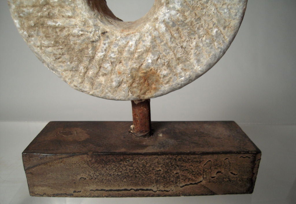 Two Carved and Mounted Mill Stones 6
