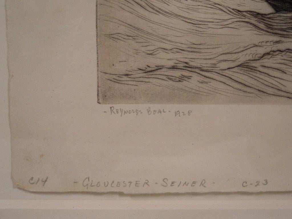 Reynolds Beal Gloucester Boat Etching, c. 1928 1