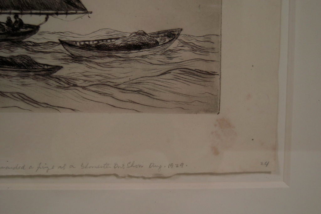 Reynolds Beal Gloucester Boat Etching, c. 1928 3