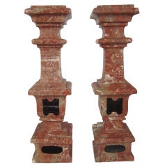 Pair of Baroque Marble Balustrade Elements 6