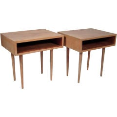 A Pair of Modern End Tables or Night Stands, c. 1940s
