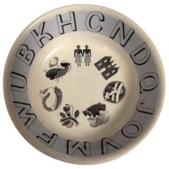 Vintage Eric Ravilious  'Alphabet' Bowl by Wedgwood, circa 1937