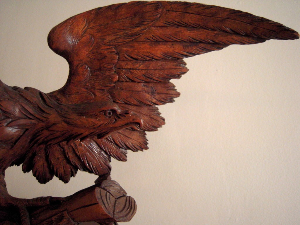 German Impressive, Large 19th C Carved Black Forest Cuckoo Clock