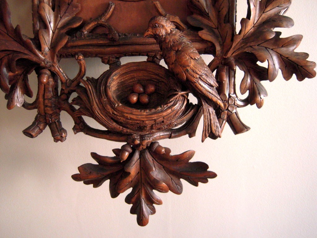 19th Century Impressive, Large 19th C Carved Black Forest Cuckoo Clock