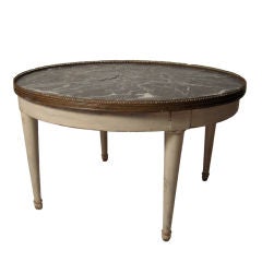 Louis XVI Style Marble Top Coffee Table