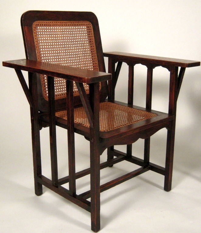 Set of 4 Arts & Crafts Chairs Designed by David Kendall, c. 1894 1