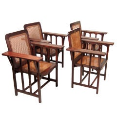 Used Set of 4 Arts & Crafts Chairs Designed by David Kendall, c. 1894