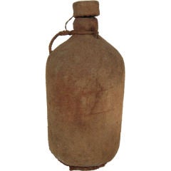 European Canvas Covered Glass Bottle