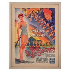 French Movie Poster for Hollywood Movie Bathing Beauty
