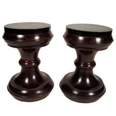 Pair of Mahogany Stools or Occasional Tables