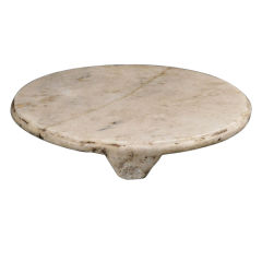 Carved South Asian Very Old Marble Stand