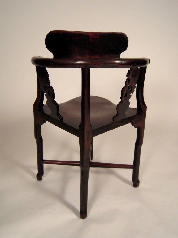 Set of 8 19th C Chinese Rosewood or Hong Mu Wood Dining Chairs 4