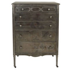 Used 1940s Steel Tall Chest of Drawers