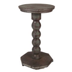 1920s Silver Painted Wood Occasional Table