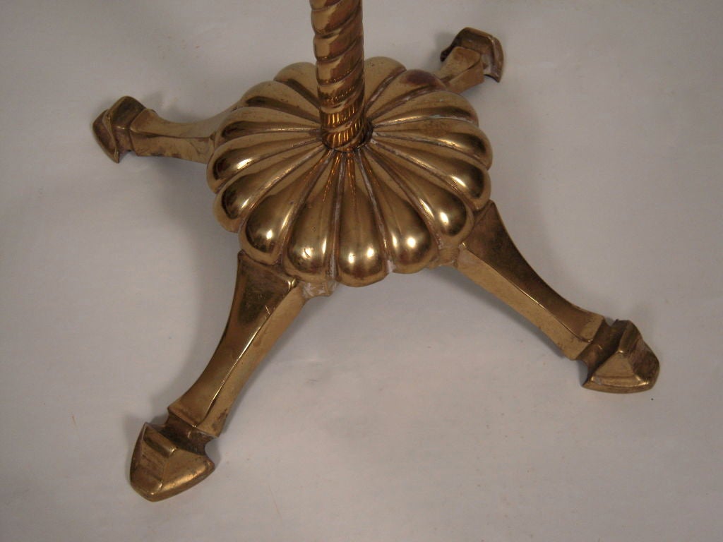 A Brass Hand Clothing Valet or Coat Rack 2
