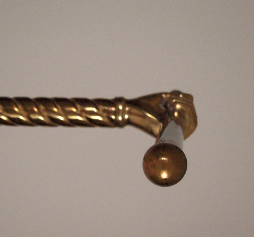 A Brass Hand Clothing Valet or Coat Rack 5