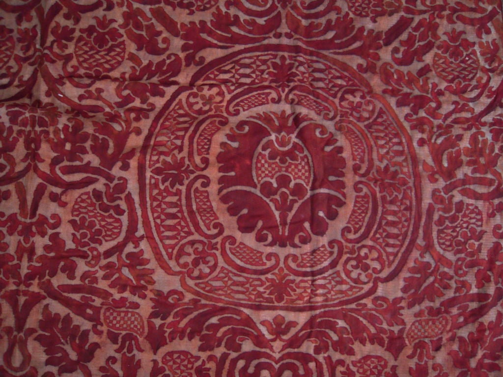20th Century Vintage Fortuny  Fabric 
