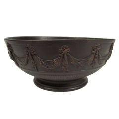 18th Century English Neoclassical Black Basalt Bowl