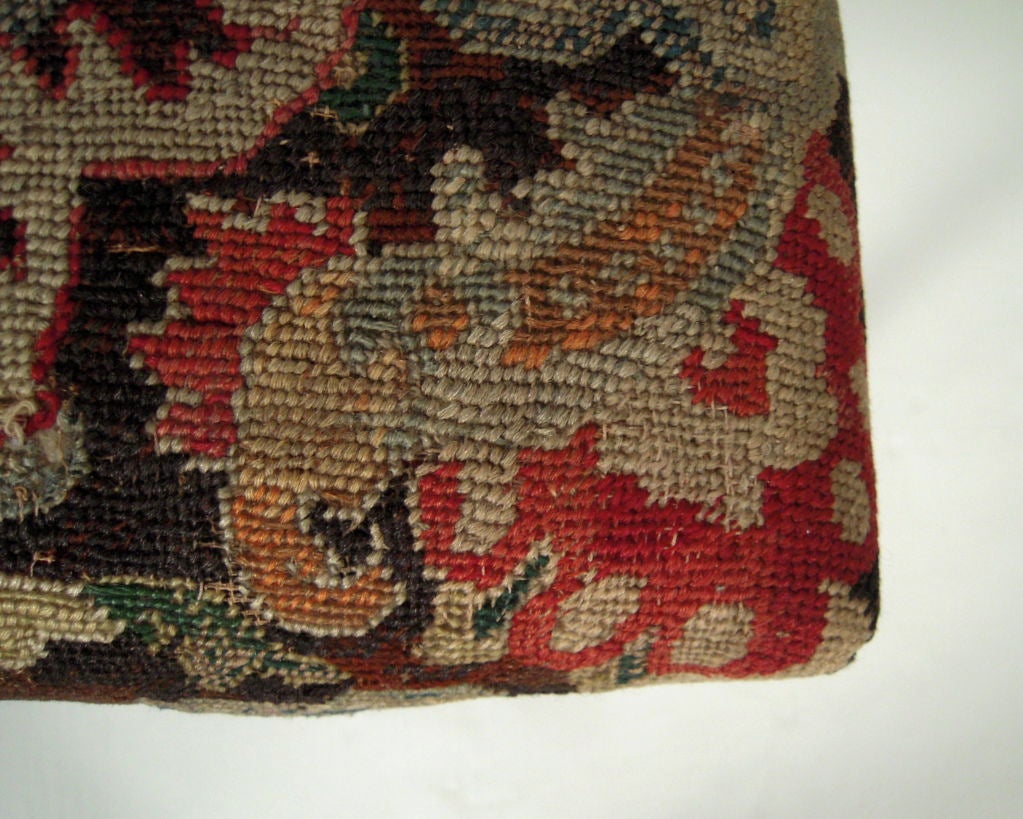 19th Century Jacobean Style Tapestry Stool
