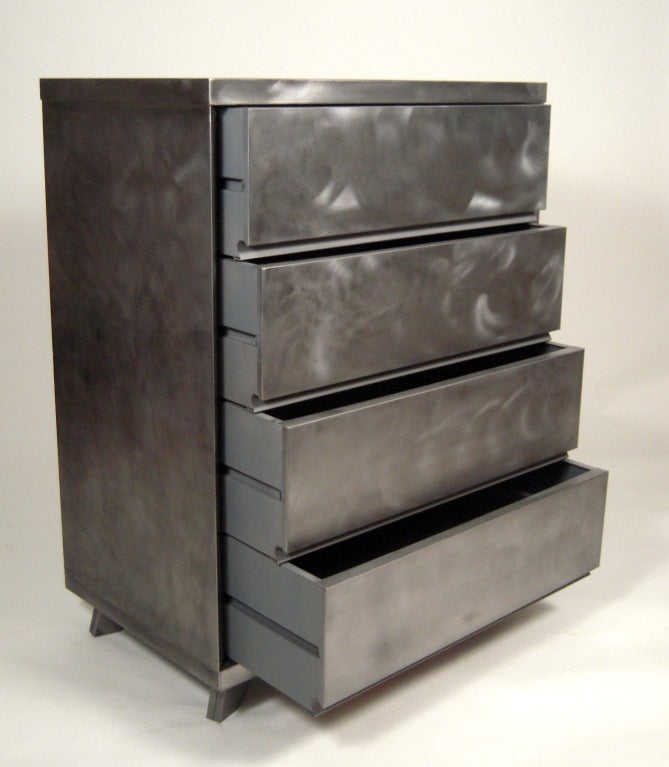 Vintage American Steel Chest of Drawers, c. 1940s50s at 1stdibs