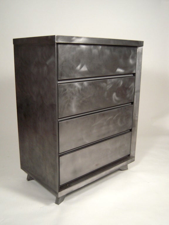 Vintage American Steel Chest of Drawers, c. 1940s50s at 1stdibs