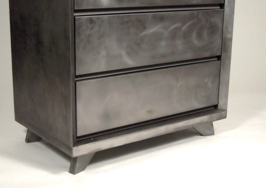 Vintage American Steel Chest of Drawers, c. 1940s50s at 1stdibs