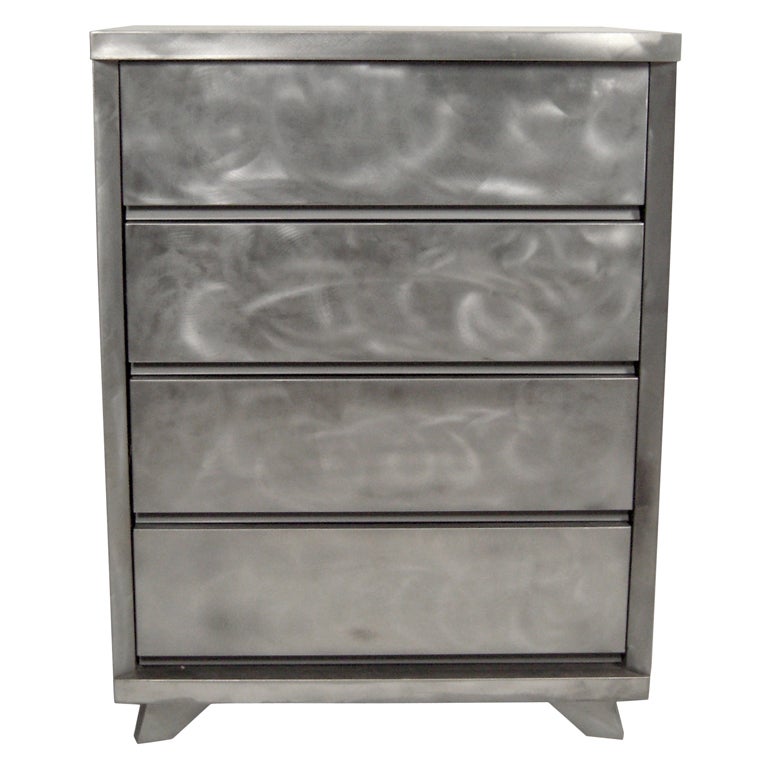 Vintage American Steel Chest of Drawers, c. 1940s50s at 1stdibs