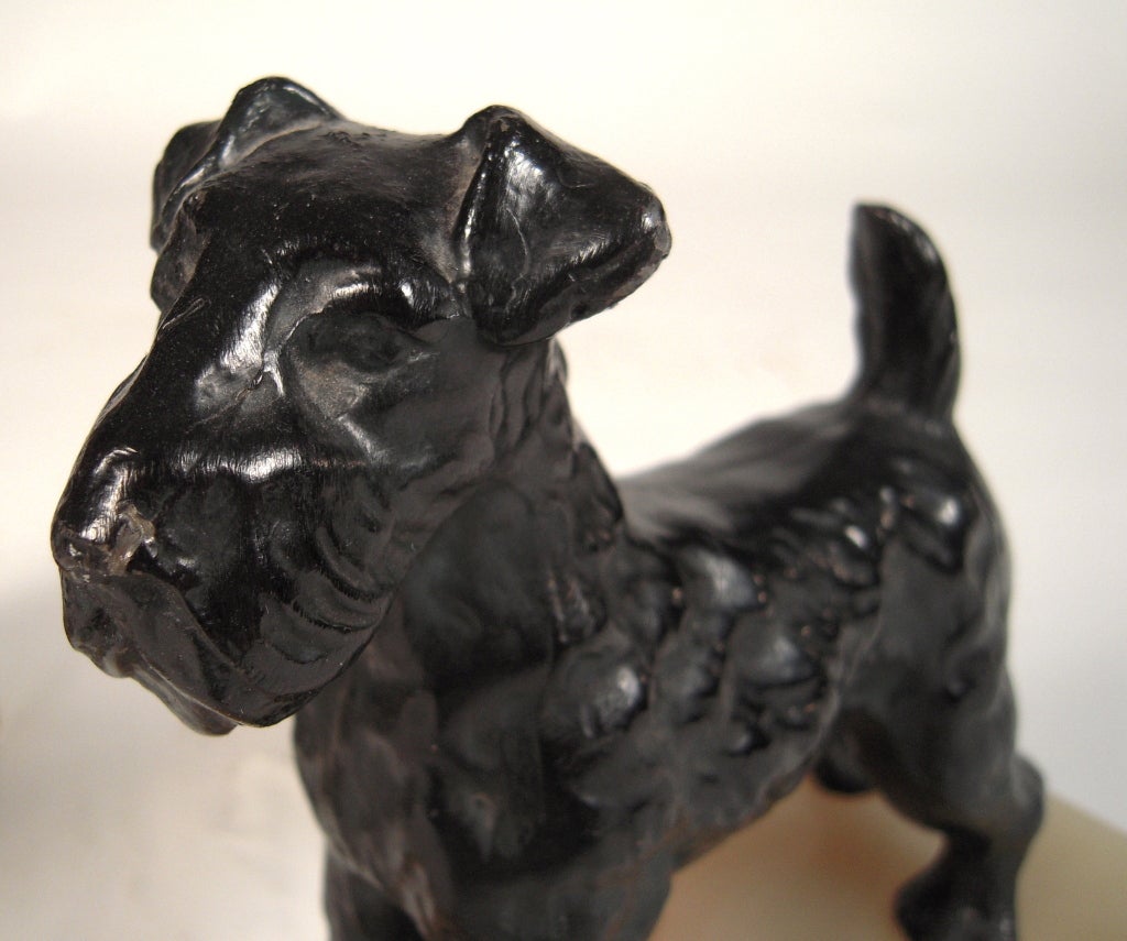 American Pair of Terrier Bookends