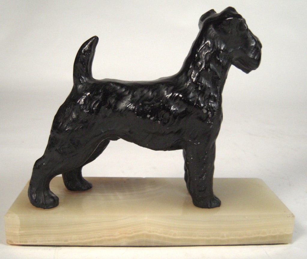Mid-20th Century Pair of Terrier Bookends