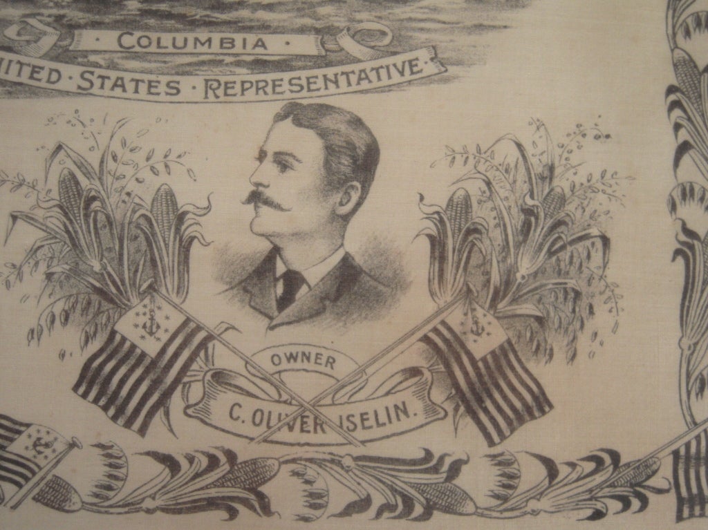 19th Century America's Cup Printed Handkerchief 4