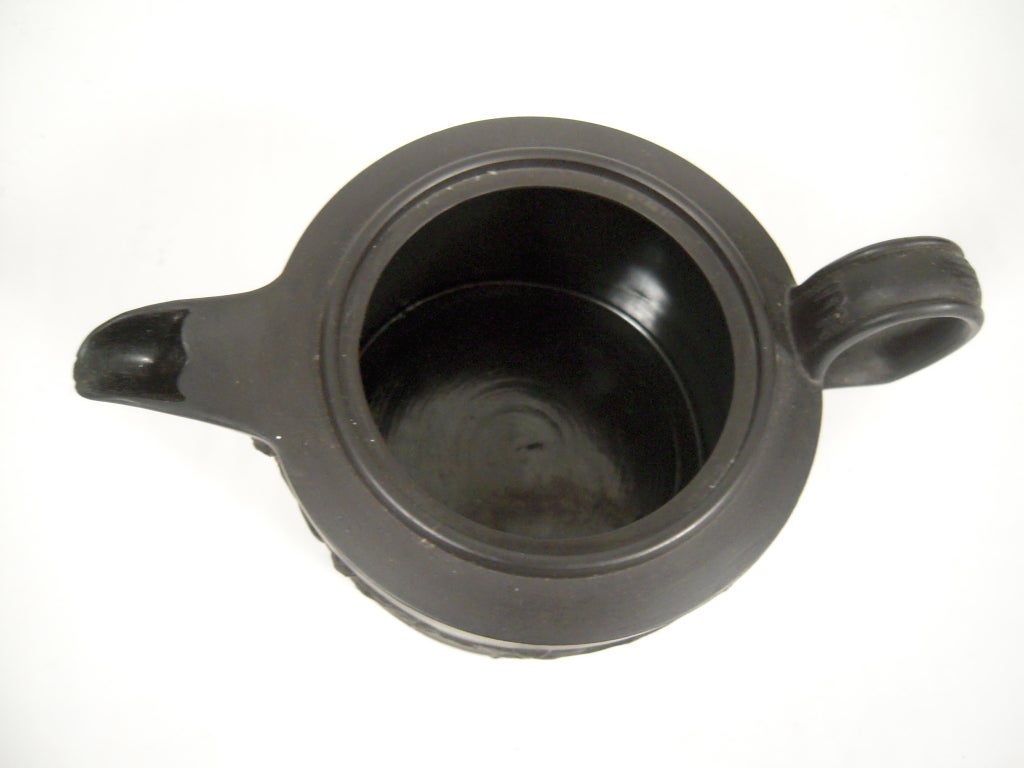 Neale & Co. Black Basalt Neoclassical Teapot, English, c. 1780 3