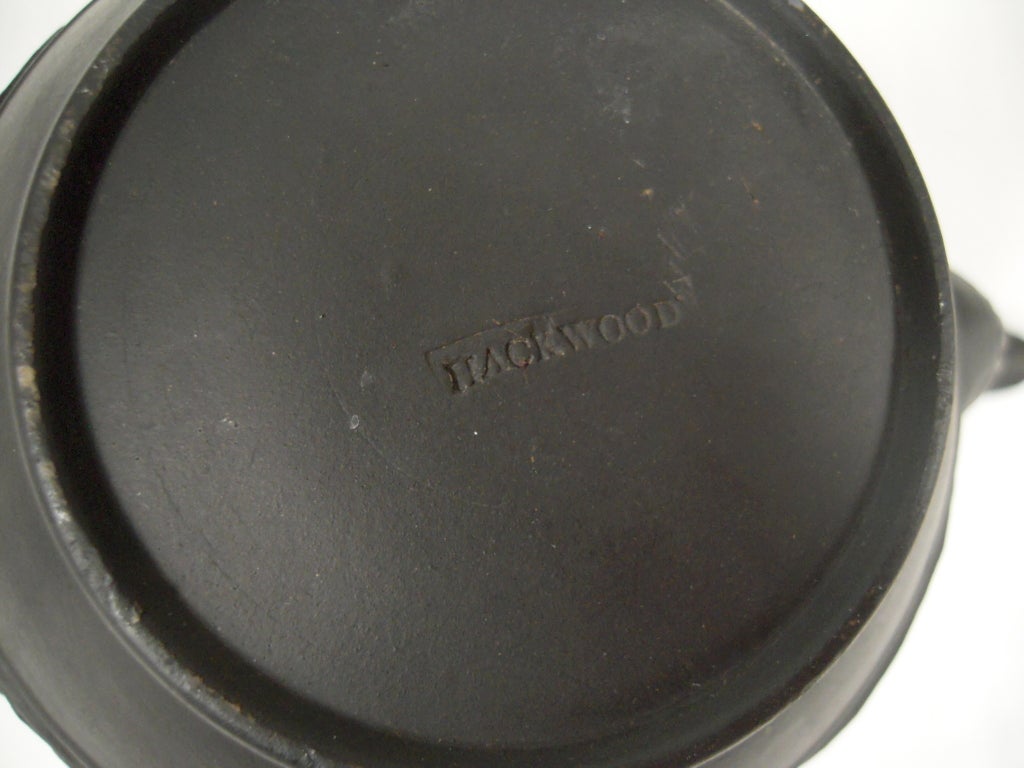 Neoclassical Hackwood Black Basalt Teapot, English, c. 1810 4