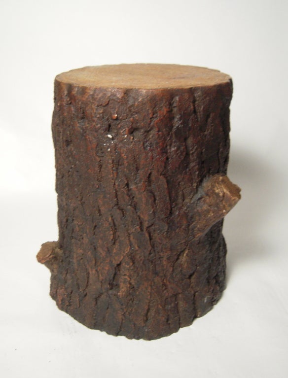 Cast Stylish Resin Tree Trunk  Side Table or Stool