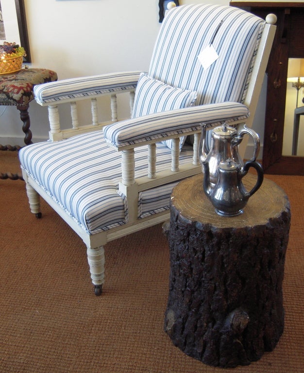 20th Century Stylish Resin Tree Trunk  Side Table or Stool