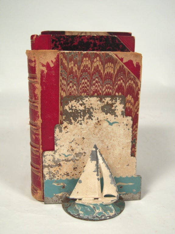 1930s Sailboat Bookends 2