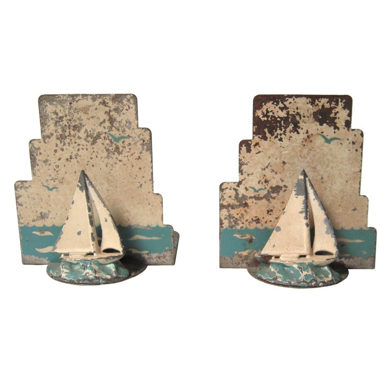 1930s Sailboat Bookends
