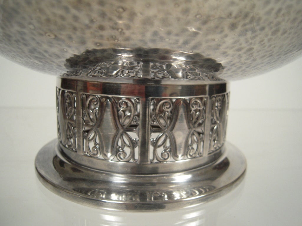 Arts and Crafts Secessionist Silver Plated Basket