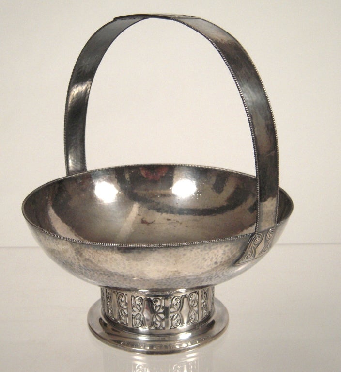 20th Century Secessionist Silver Plated Basket