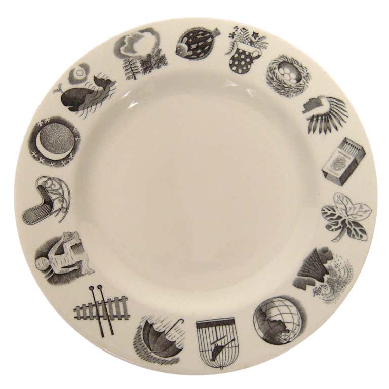 Eric Ravilious Alphabet Plate at 1stDibs | eric ravilious ceramics ...
