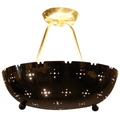 Brass Ceiling Lamp Fixture by Paavo Tynell
