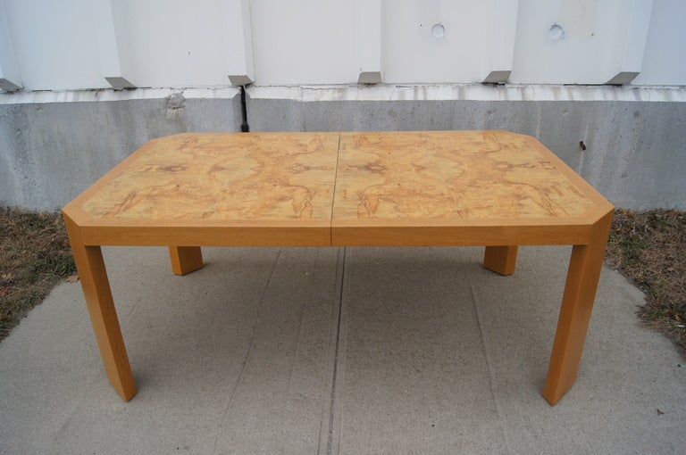 Mid-Century Modern Large Burl Wood Dining Table by Vladimir Kagan
