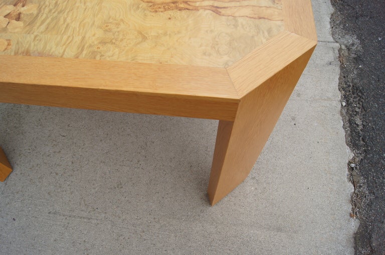 American Large Burl Wood Dining Table by Vladimir Kagan