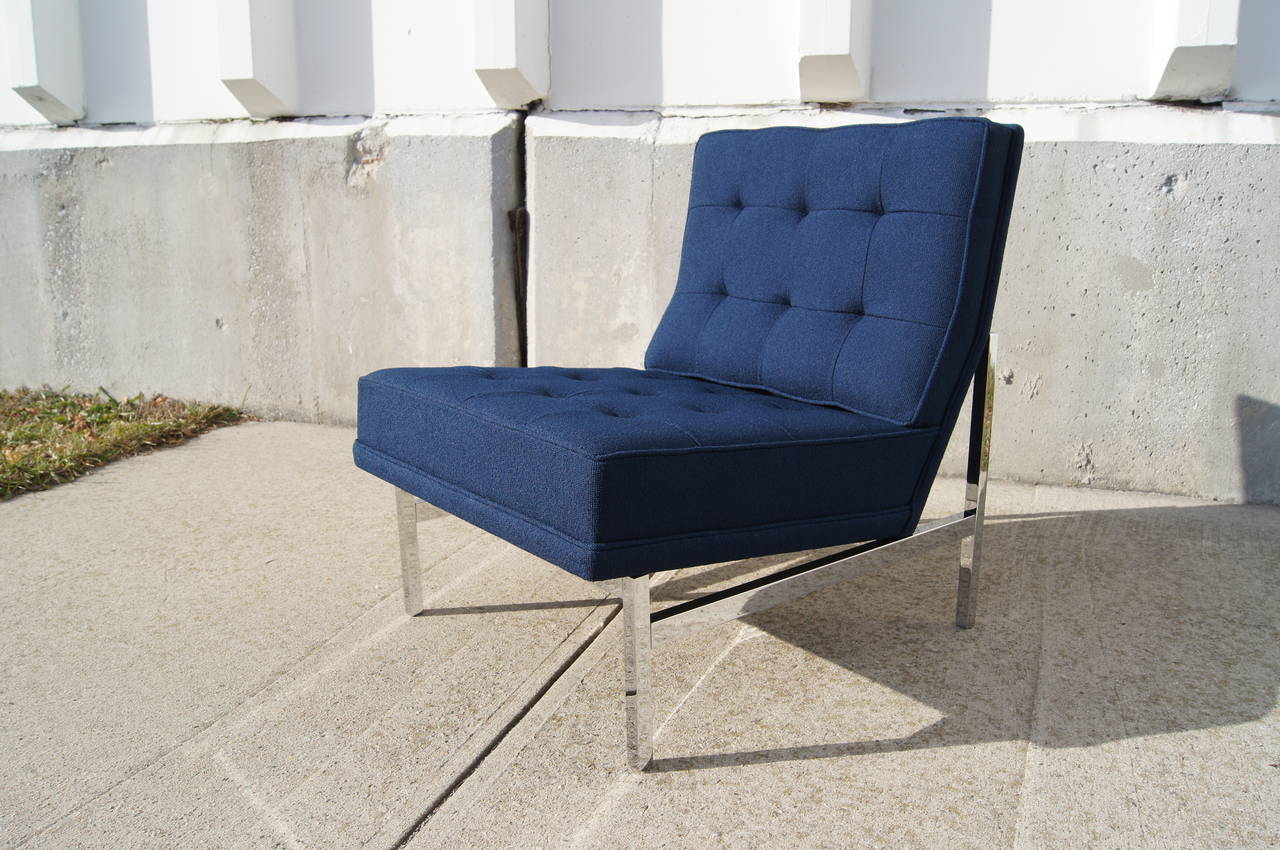 Armless Lounge Chair by Florence Knoll at 1stDibs