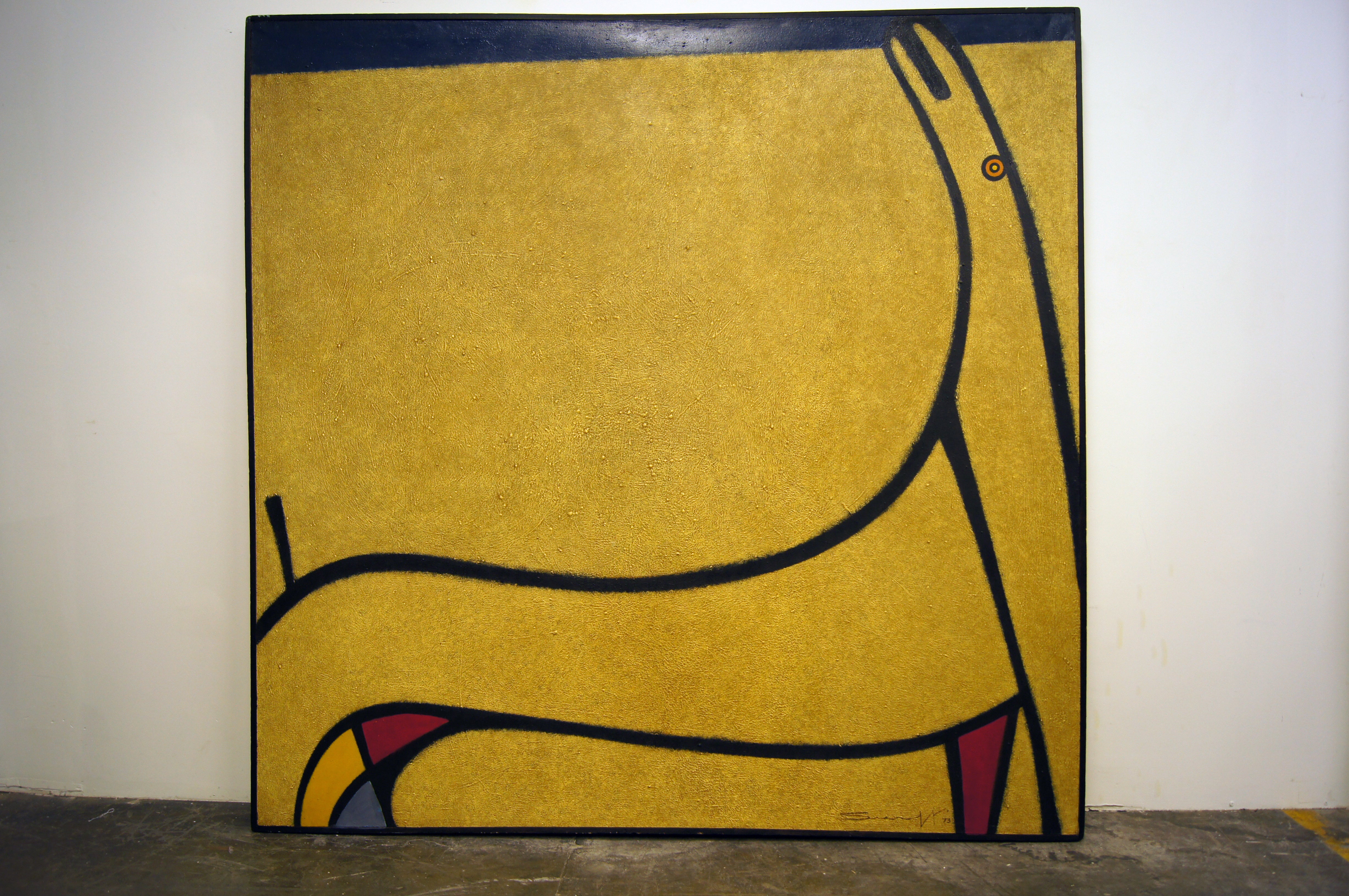 Large Painting by Byrd Swift, 1973