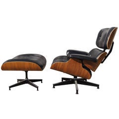 Lounge Chair and Ottoman by Eames for Herman Miller, Model 670/671