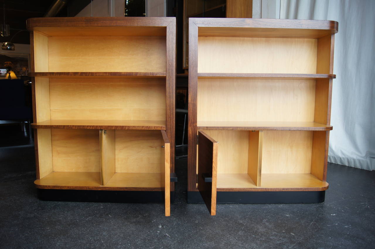 American Pair of Art Deco Bookcases by Gilbert Rohde for Herman Miller
