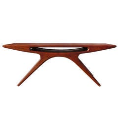 Mesa baja de teca de Johannes Andersen para CFC Silkeborg