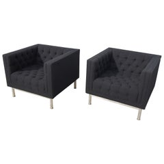 Pair of Tufted Club Chairs by Jack Cartwright