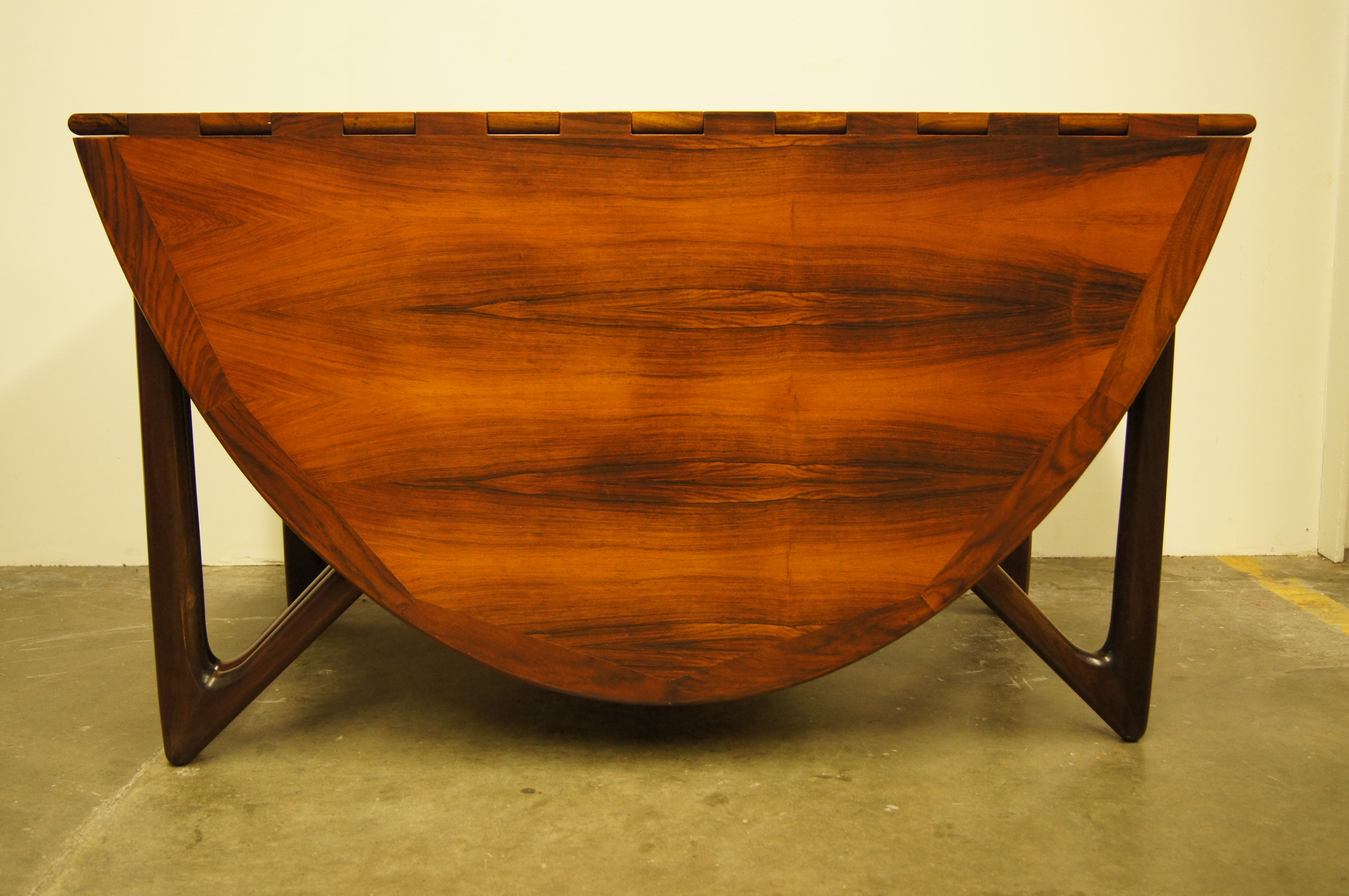 Drop-Leaf Dining Table by Kurt Ostervig